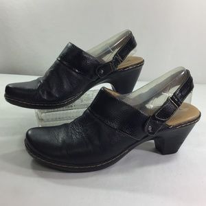 I Love Comfort Black Slingback Mules